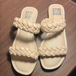 DV by Dolce Vita Cream Braided Slide Sandals